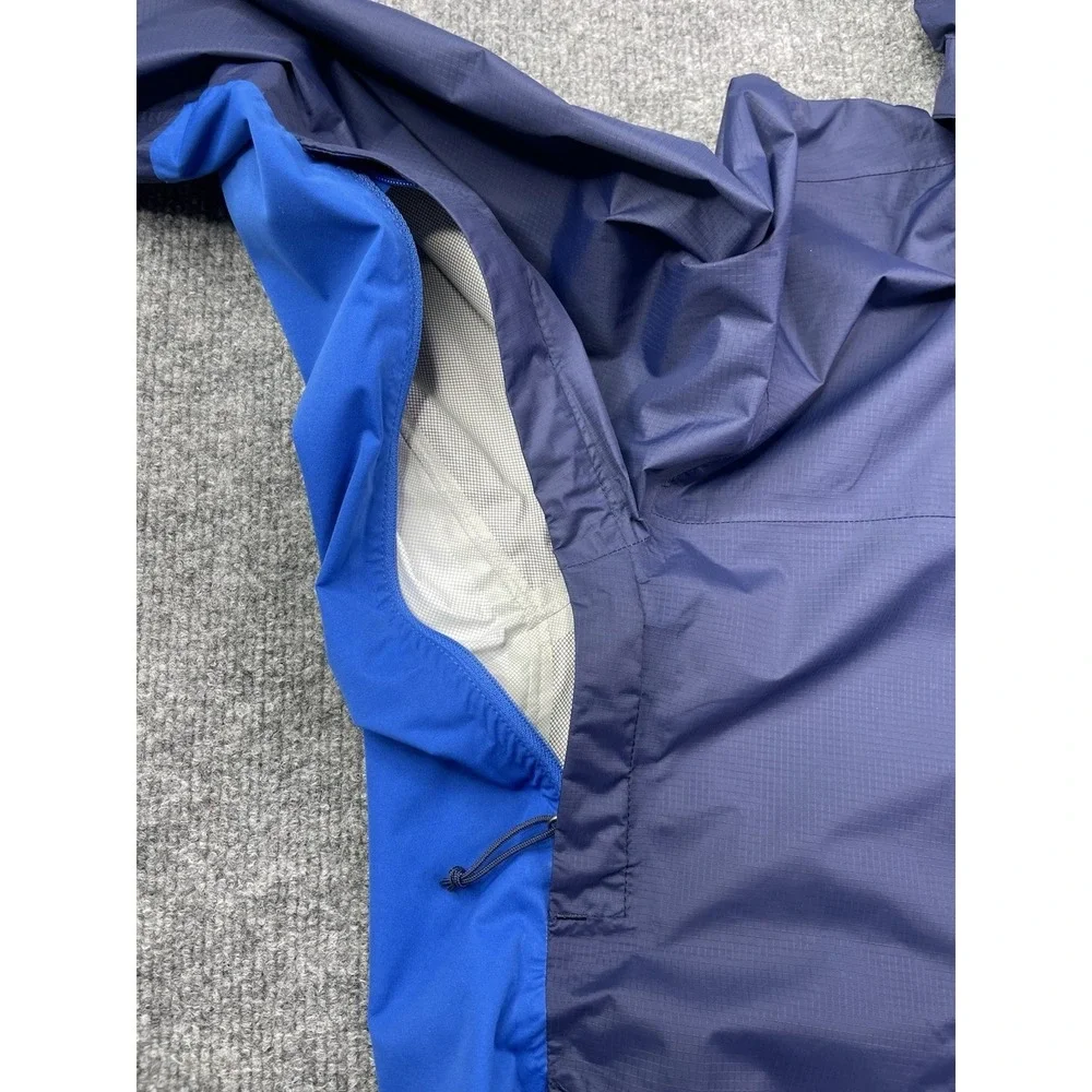 The North Face Rain Jacket Mens Large Blue DryVent Hooded‎ Windbreaker Ripstop